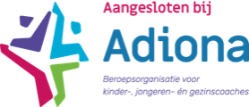 Aangesloten bij Adiona, beroepsorganisatie voor kinder-, jongeren- en gezinscoaches
